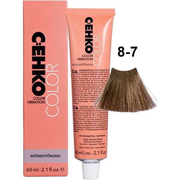Крем тонирующий для волос 8/7 Песочный/Sand Color Vidration C:ehko 60мл