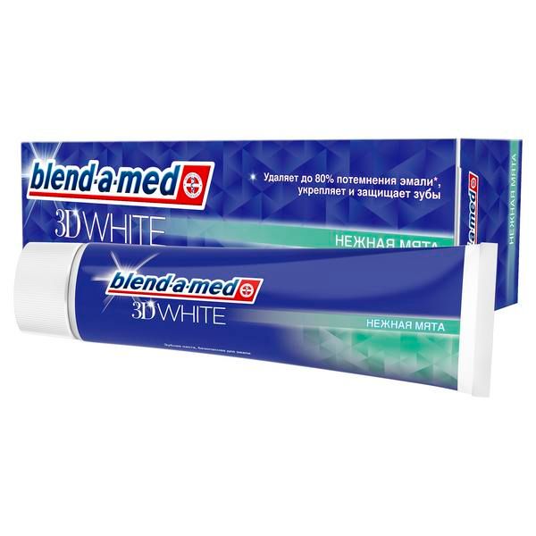 Купить Паста зубная Blend-a-med/Бленд-а-мед 3D White Нежная мята 100мл, Procter & Gamble, США