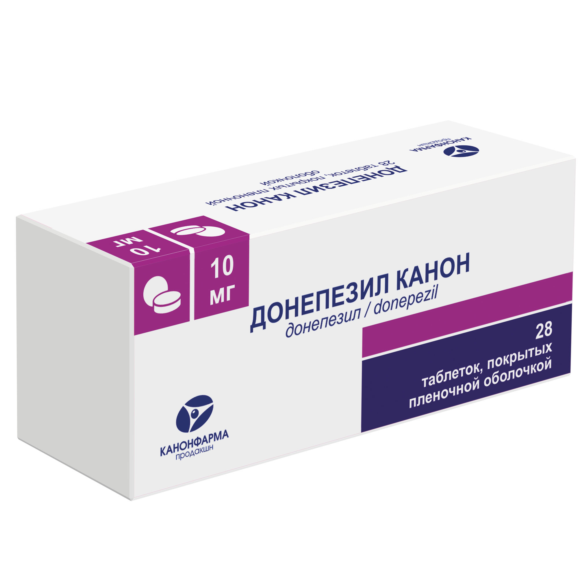 Донепезил Канон таблетки п/о плен. 10мг 28шт - купить в Москве лекарство  Донепезил Канон таблетки п/о плен. 10мг 28шт, официальная инструкция по  применению