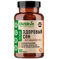 Здоровый сон Стрессовер OVERvit Over/Овер капсулы 60шт, миниатюра