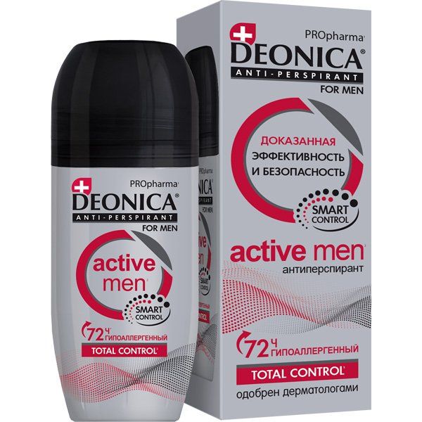 Антиперспирант Деоника (Deonica) Active Men 50мл АО Арнест 1254559 Антиперспирант Деоника (Deonica) Active Men 50мл - фото 1