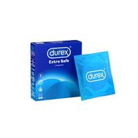 Презервативы Durex (Дюрекс) Extra Safe утолщенные с дополнительной смазкой 3 шт.
