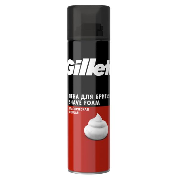 Пена для бритья классическая Regular Gillette/Жиллетт фл. 200мл Gillette UK Ltd