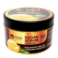 Сахарный скраб для тела дыня калахари+витаминный комплекс We're we care 250мл миниатюра