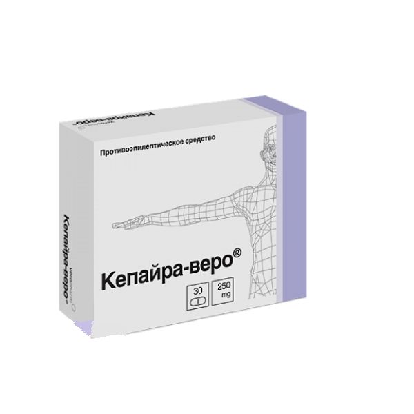 Кепайра-Веро таблетки п.п.о. 250мг 30 шт.