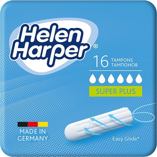 Тампоны гигиенические без аппликатора Super Plus Helen Harper/Хелен харпер 16шт цена и фото