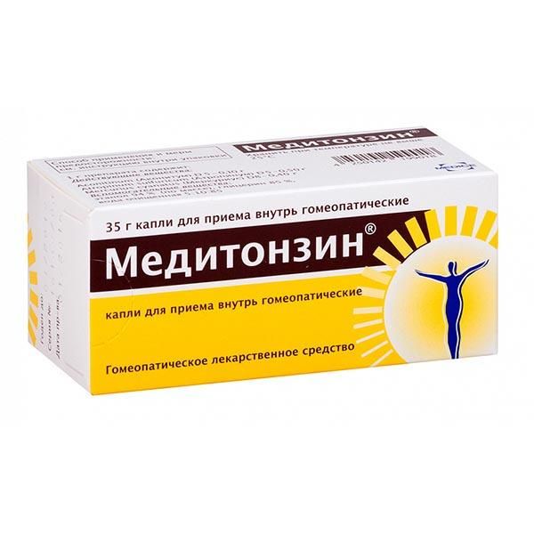 Медитонзин капли для внутреннего приема гомеопат. флакон 35г