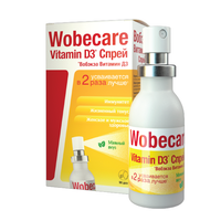 Витамин Д3 Wobecare/Вобэкэа спрей подъязычный дозированный 90доз 18мл, миниатюра