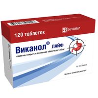Виканол Лайф таблетки п/о плен. 120мг 120шт
