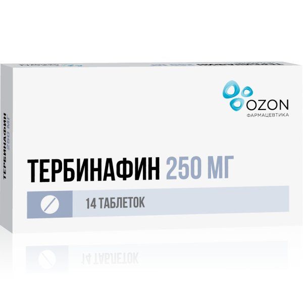 Тербинафин таблетки 250мг 14шт