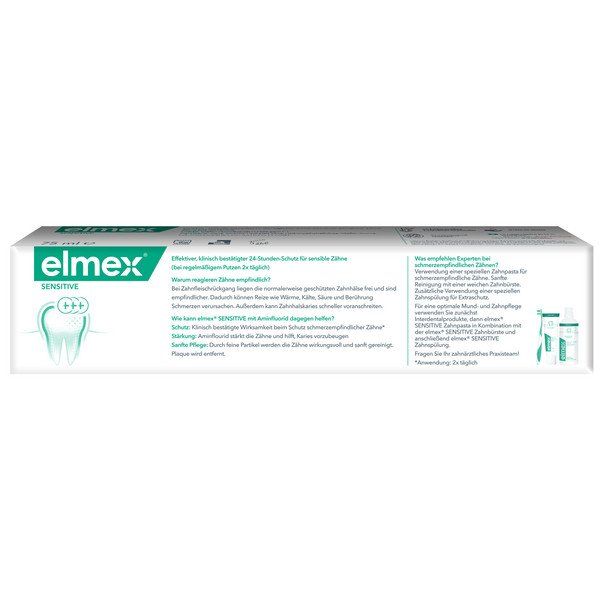 Паста зубная Sensitive Plus Elmex/Элмекс 75мл фото №2