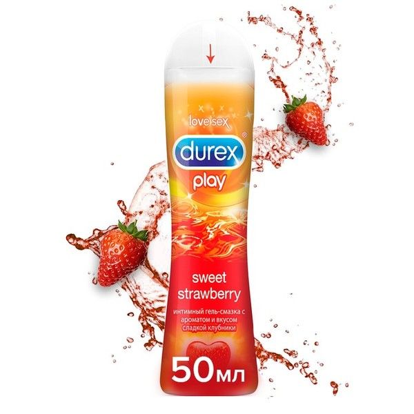 Гель-смазка с ароматом клубники Play Sweet Strawberry Durex/Дюрекс фл. 50мл фото №3
