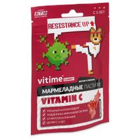 Витамин C для детей с 3 лет клубника ViTime/ВиТайм мармеладные пастилки жевательные 2500мг 30шт миниатюра фото №2