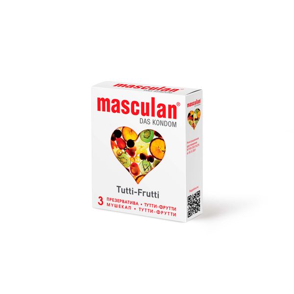 Презервативы тутти-фрутти Tutti-Frutti Masculan/Маскулан 3шт презервативы нежные sensitive plus masculan маскулан 3шт