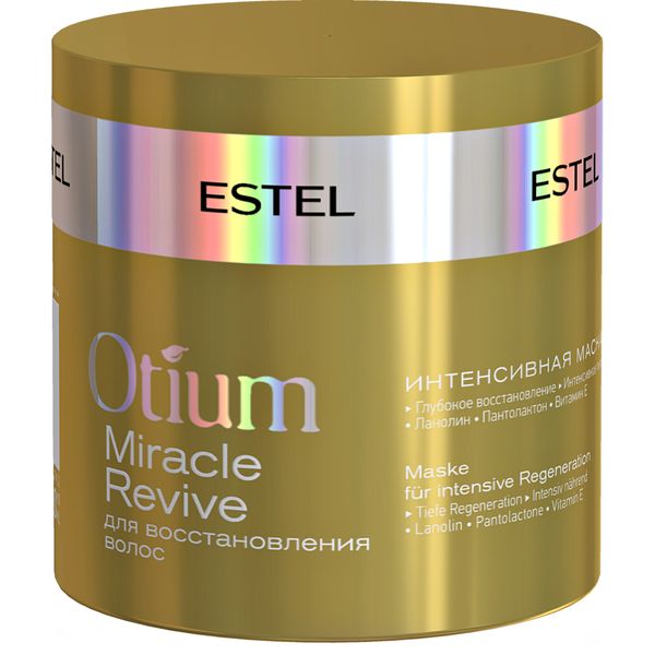 Маска для восстановления волос интенсивная Otium miracle revive Estel/Эстель 300мл интенсивная маска для восстановления волос otium miracle revive 300мл