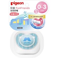 Соска-пустышка силиконовая от 0 мес. Усы FunFriends Pigeon/Пиджен р.S