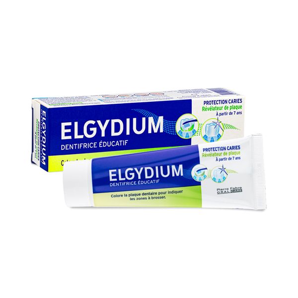Паста зубная с индикацией зубного налёта Plaque-disclosing Elgydium/Эльгидиум 50мл