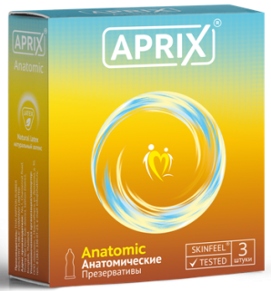 Презервативы Aprix (Априкс) Anatomic анатомические 3 шт.