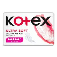 Прокладки Kotex/Котекс Ultra Soft Super 8 шт. миниатюра фото №2