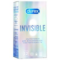 Презервативы Invisible Durex/Дюрекс 12шт миниатюра