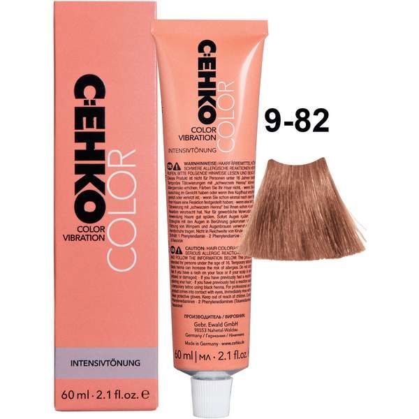 Крем тонирующий для волос 9/82 Молочная карамель Color Vidration C:ehko 60мл
