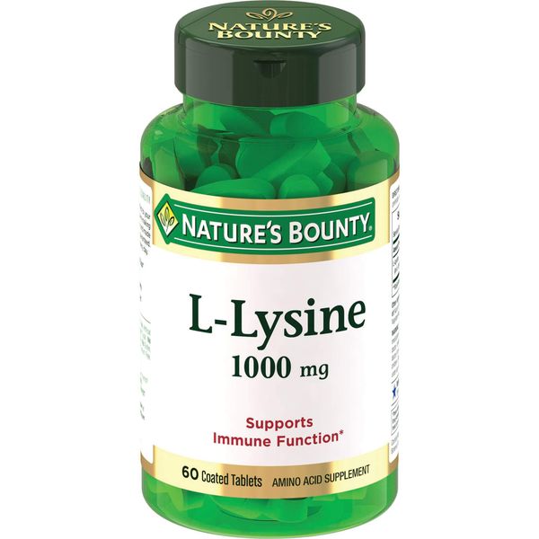 Купить L-лизин 1000мг Nature's Bounty/Нэйчес баунти таблетки 1555мг 60шт, США