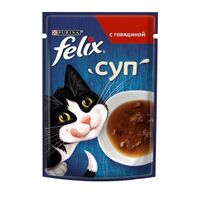 Суп для взрослых кошек с говядиной Felix 48г