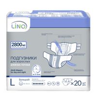 Подгузники для взрослых LiNO 2,8л 20шт р.L