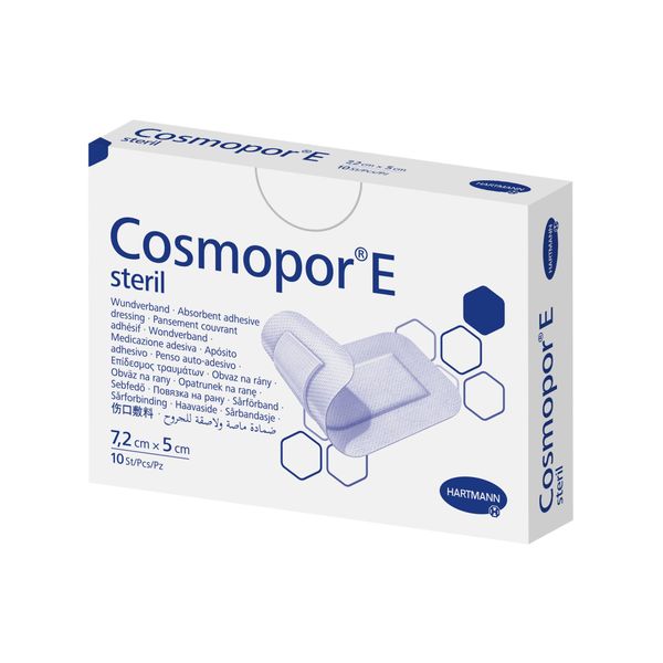 Повязка стерильная пластырного типа Cosmopor E/Космопор Е 7,2x5см 10шт фото №3
