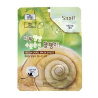 Маска для лица тканевая с муцином улитки Fresh snail mask sheet 3W Clinic 23мл
