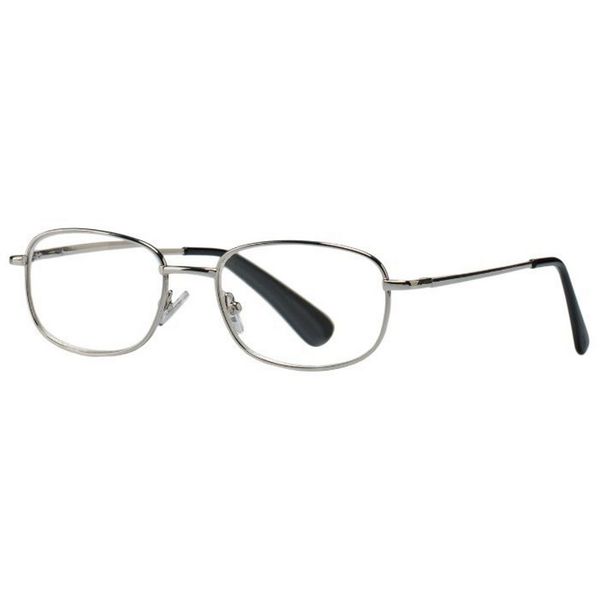 Очки корригирующие для чтения темно-серые металлические полукруглые Kemner Optics +3,00 очки корригирующие со стразами onegin бордо с темно синим 3 0