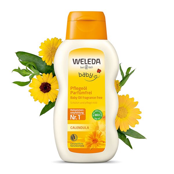 Масло с календулой для младенцев без запаха Weleda/Веледа фл. 200мл (8820) масло для тела weleda гранатовое 100 мл