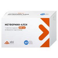 Метформин-Алси таблетки п/о плен. 0,5г 60шт