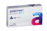 Доверин таблетки 40мг 24шт, миниатюра фото №2