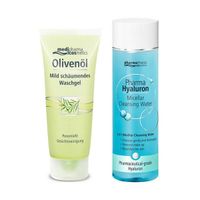 Гель для умывания пенящийся Olivenol Cosmetics Medipharma/Медифарма туба 100мл + Медифарма косметикс hyaluron вода мицеллярная фл. 200мл