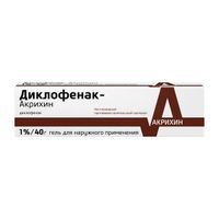 Диклофенак-Акрихин гель для наружного применения 1% 40г  миниатюра фото №3