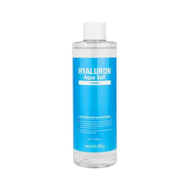 Тонер для лица с гиалуроновой кислотой Hyaluron aqua soft toner secret Key 500мл