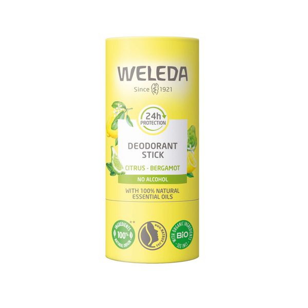 Дезодорант-стик с цитрусом и бергамотом 24ч WeledaВеледа 50г 1034₽