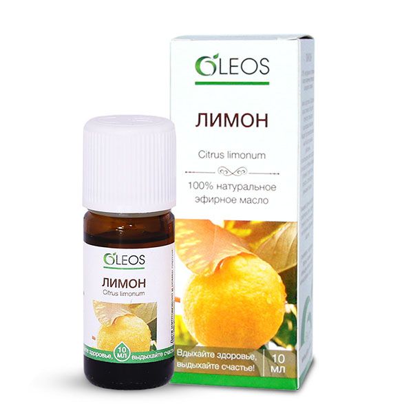 Масло эфирное Oleos (Олеос) Лимон 10 мл ООО 