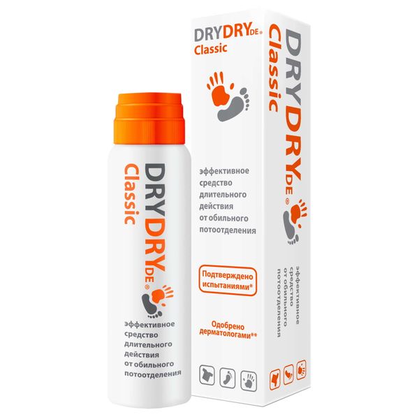Средство от обильного потоотделения длительного действия Classic Dry Dry DeДрай Драй Де фл 35мл 927₽