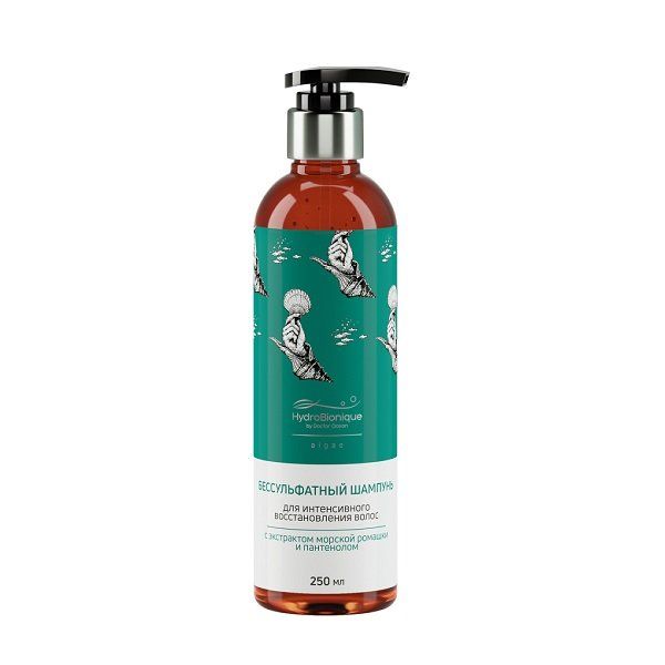Шампунь для волос с экстрактом морской ромашки и пантенолом бессульфатный Algae HydroBionique by Doctor Ocean фл. 250мл