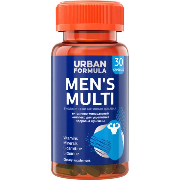 Витаминно-минеральный комплекс для мужчин от А до Zn Men's Multi Urban Formula/Урбан Формула капсулы 30шт