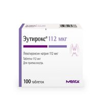 Эутирокс таблетки 112мкг 100шт, миниатюра фото №11