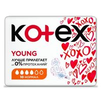 Прокладки Kotex/Котекс Young Normal 10 шт. миниатюра фото №2