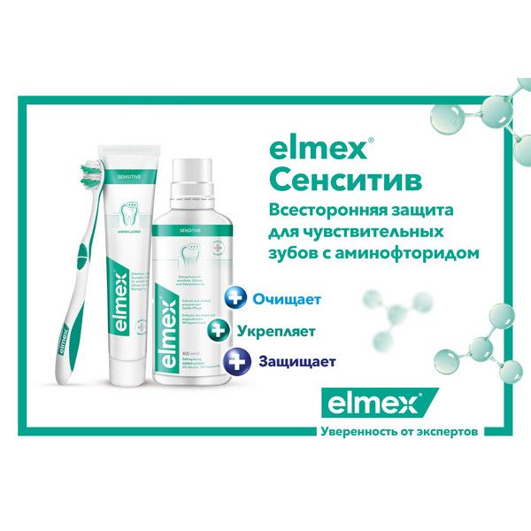 Паста зубная Sensitive Plus Elmex/Элмекс 75мл фото №7