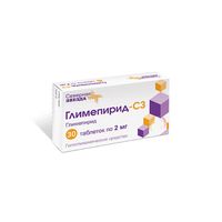 Глимепирид-СЗ таблетки 2мг 30шт, миниатюра фото №33