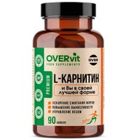 L-карнитин OVERvit/ОВЕРвит капсулы 90шт