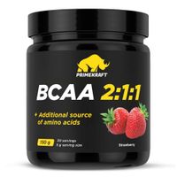 Аминокислоты БЦАА/BCAA 2:1:1 вкус клубники Primekraft/Праймкрафт 150г