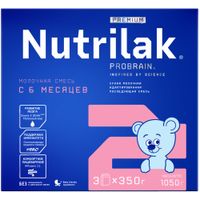 Смесь сухая молочная последующая для детей с 6 мес. Premium 2 Nutrilak/Нутрилак 1050г миниатюра