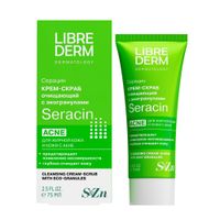 Крем-скраб для жирной кожи очищающий с эко-гранулами Seracin Librederm/Либридерм туба 75мл